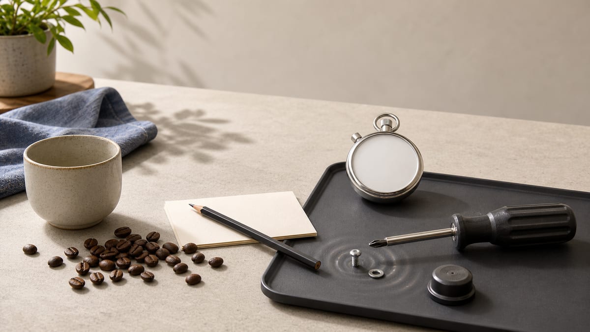 Contextual scene relating to: Breville Bambino Plus Vibrates, Rattles, Screeches, or Feels Unstable.